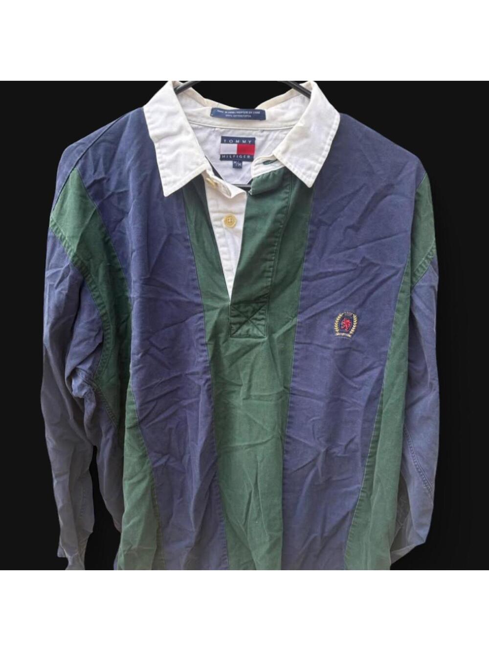 RARE Vintage 90’s Tommy Hilfiger Color Block Rugby Long Sleeve